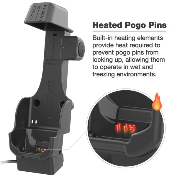 RAM-HOL-ZE26PHU RAM® Powered Dock for Zebra TC8300 - Heated Pins Online now - Image 3